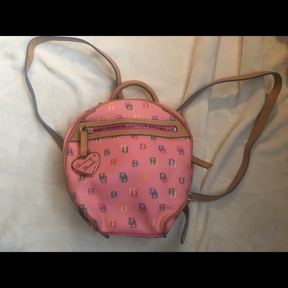 Dooney and Bourke pink mini backpack